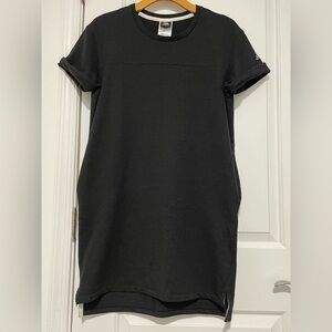 new balance t shirt dress New Balance t-shirt dress in beige - exclusive to ASOS